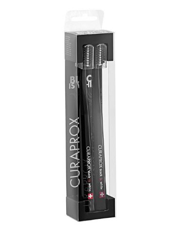 CURAPROX クラプロックス ブラックイズホワイト 歯ブラシ デュオパック (2本入り)