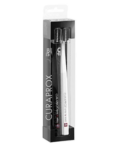 CURAPROX クラプロックス ブラックイズホワイト 歯ブラシ デュオパック (2本入り)