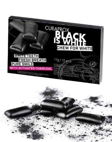 CURAPROX クラプロックス ブラックイズホワイト チューインガム