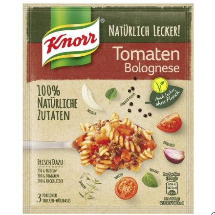 Knorr クノール ナチュラリーデリシャス トマトボロネーゼ 44g
