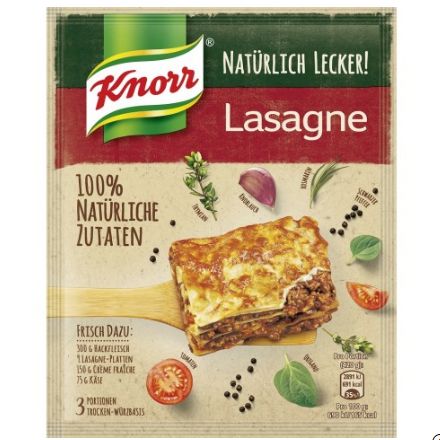 Knorr クノール ナチュラリーデリシャス ラザニア 60g