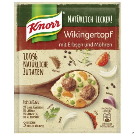 Knorr クノール ナチュラリーデリシャス 豆&ニンジンバイキングポット 32g