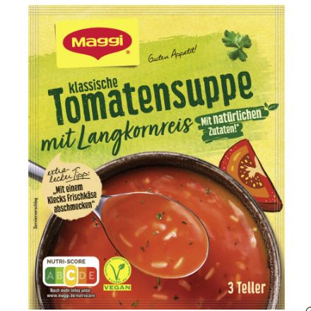 Maggi マギー グーテン アペティート ライス入りクラシックトマトスープ 750ml分