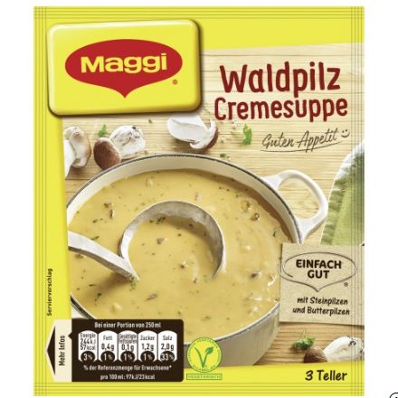 Maggi マギー グーテン アペティート ワイルドマッシュルームクリームスープ 750ml分