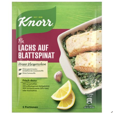 Knorr クノール フィックス サーモンホウレンソウ添え 28g