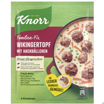 Knorr クノール フィックス ミートボール入りバイキングポット 30g