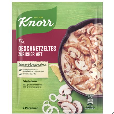 Knorr クノール フィックス ゲシュネッツェルテススチューリッヒ風 36g