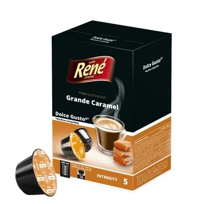 Café René グランデ キャラメル (ドルチェグスト用カプセル) 16個