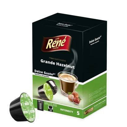 Café René グランデ ヘーゼルナッツ (ドルチェグスト用カプセル) 16個
