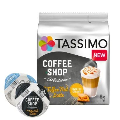 Coffee Shop Selections トフィーナッツラテ (Tassimo用カプセル)