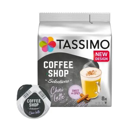 Coffee Shop Selections チャイラテ (Tassimo用カプセル) 8個