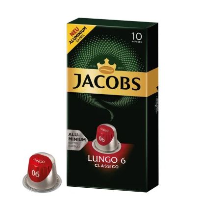 Jacobs ルンゴ 6 クラシコ (ネスプレッソ用カプセル) 10個