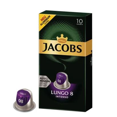 Jacobs ルンゴ 8 インテンソ (ネスプレッソ用カプセル) 10個