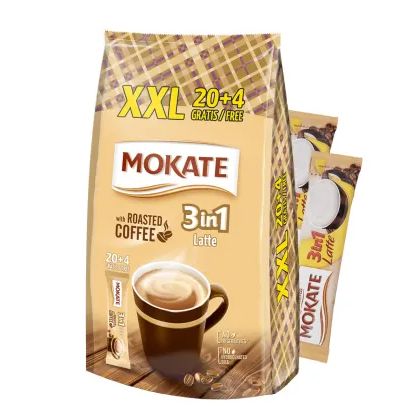 Mokate 3-in-1 ラテ XXL (コーヒースティック) 24袋