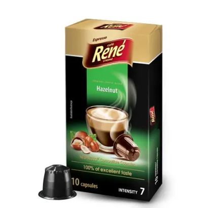 Café René ヘーゼルナッツ (ネスプレッソ用カプセル) 10個