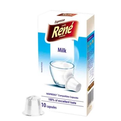 Café René ミルク (ネスプレッソ用カプセル) 10個