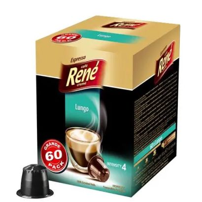 Café René ルンゴ (ネスプレッソ用カプセル) 60個