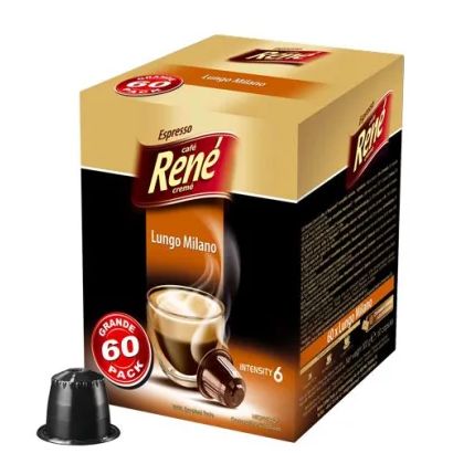 Café René ルンゴ ミラノ (ネスプレッソ用カプセル) 60個