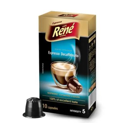 Café René カフェインフリー エスプレッソ (ネスプレッソ用カプセル) 10個