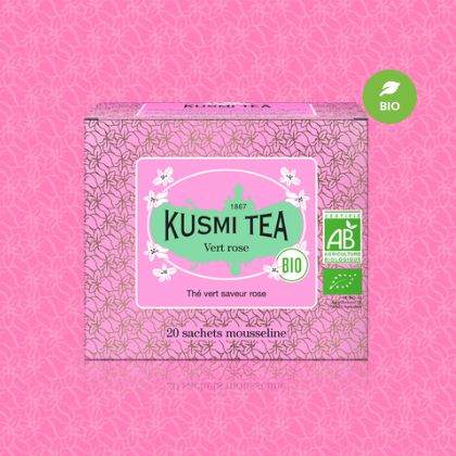 KUSMI TEA クスミティー グリーンティーローズ オーガニック ティーバッグ 20個