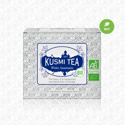 KUSMI TEA クスミティー ホワイトアナスタシア オーガニック ティーバッグ 20個