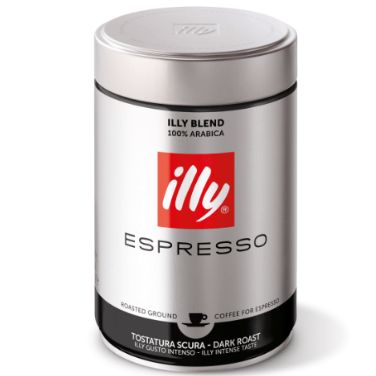 illy(イリー) 3374 エスプレッソ ダークロースト 挽きコーヒー 250g 1缶