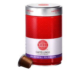 CAFFE RICCI カフェ ルンゴ コーヒーカプセル (ネスプレッソ) 290g 22カプセル