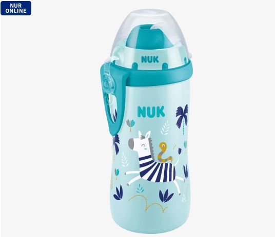 NUK ヌーク フレキシカップ ドリンクボトル ブルー 12ヶ月から 300ml 1個