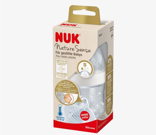NUK ヌーク ネイチャーセンス 哺乳瓶 シリコーン サイズS 150ml 1個