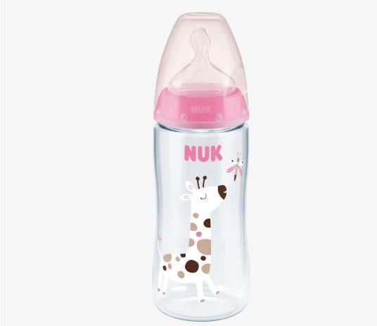 NUK ヌーク ファーストチョイス 哺乳瓶 ピンク サイズ2 6〜18ヶ月 300ml 1個