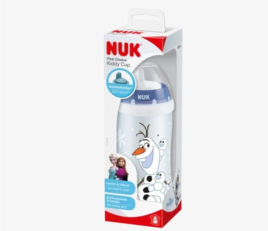 NUK ヌーク キディカップ ドリンクボトル アナと雪の女王 ブルー 12ヶ月から 300ml 1個