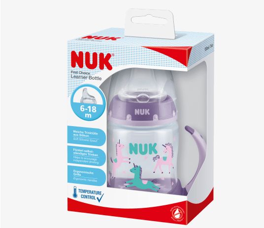 NUK ヌーク ファーストチョイス ドリンクボトル パープル 6〜18ヶ月 150ml 1個