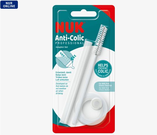 NUK ヌーク 疝痛防止 プロフェッショナル 哺乳瓶アダプターセット 1セット