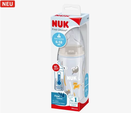 NUK ヌーク ファーストチョイス 哺乳瓶 サファリ サイズ2 6ヶ月〜18ヶ月 300ml 1個