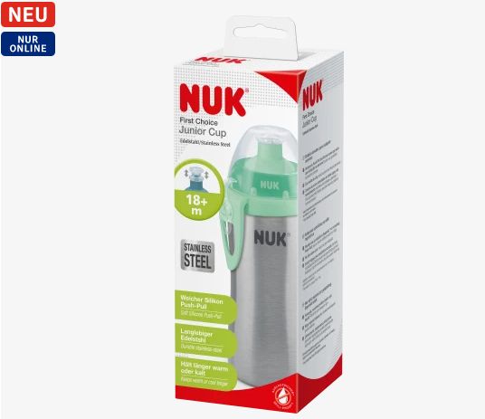 NUK ヌーク ドリンクボトル ステンレス 18ヶ月から 215ml 1個