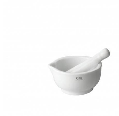 Silit 乳鉢 (10.0cm、白磁器)