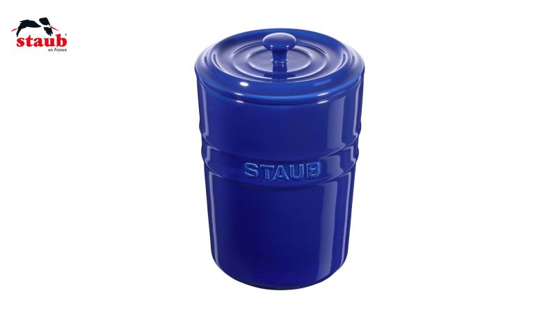 ストウブ(STAUB) ストレージ 収納容器 1L、ダークブルー