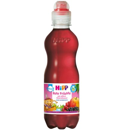 Hipp ジュース 赤い果物 ミネラルウォーター入り 1歳から 0.3l