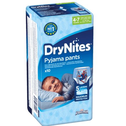Drynites パジャマパンツ 男の子向け 4〜7歳 10枚