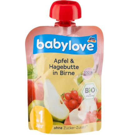 babylove スクイズパック 洋ナシ・リンゴ・ローズヒップ 1歳から 90 g