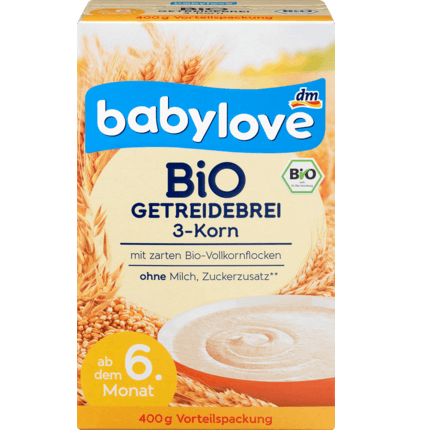 babylove オーガニック 3種の穀物の粥 6か月から 400g