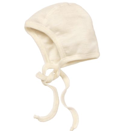 ALANA ベビー帽子 新生児基本製品 オーガニックウール・シルク ナチュラル 男女兼用 1個