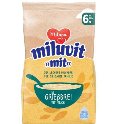 Milupa ミルク粥 セモリナ Miluvit With 6か月から 400g