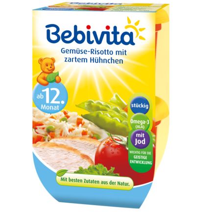 Bebivita キンダーメニュー 野菜リゾット チキン 12か月から 250g×2個(0.5kg)