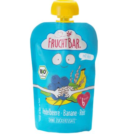 FruchtBar スクイズパック  ブルーベリー・バナナ・米 6か月から 100g