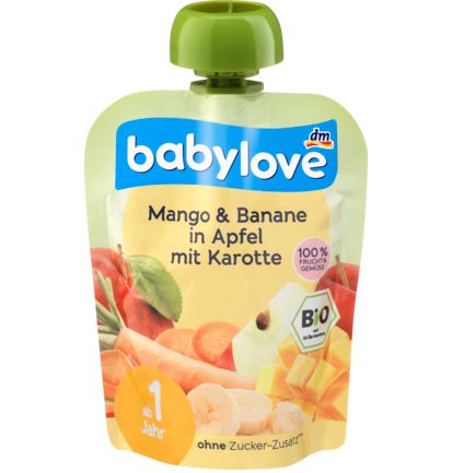 babylove スクイズパック リンゴ・マンゴー・バナナ ニンジン入り 1歳から 90 g