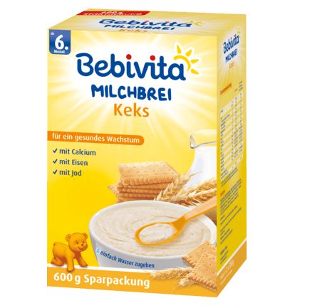 Bebivita ビスケットのミルク粥 6か月から 0.6kg
