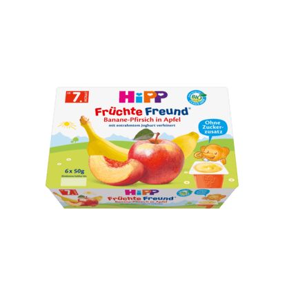 Hipp 果物カップ リンゴ・桃 7か月から 50g×6個(0.3kg)