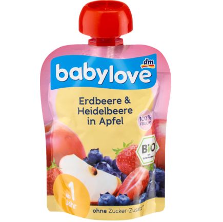 babylove スクイズパック リンゴ・イチゴ・ブルーベリー 1歳から 90 g