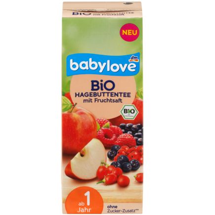 babylove オーガニックローズヒップティー 果物ジュース入り 1歳から 200ml